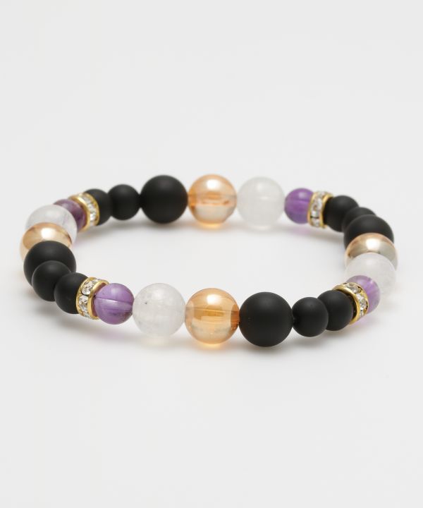GEKKA - Frosty Black Onyx Bracelet Bangles & Bracelets by 岩座 - Ametsuchi