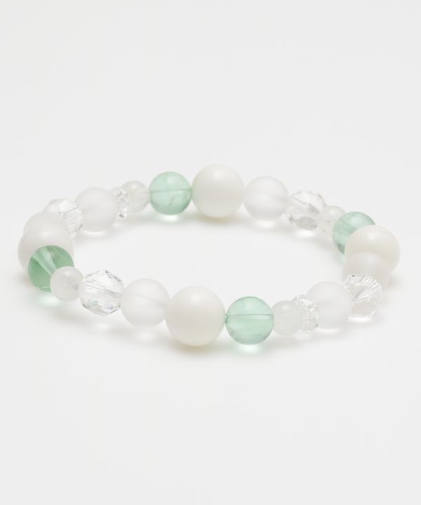 SUI-U - White Onyx Bracelet Bangles & Bracelets by 岩座 - Ametsuchi