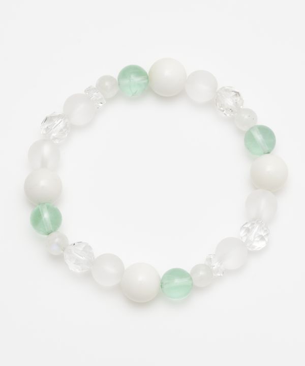 SUI-U - White Onyx Bracelet Bangles & Bracelets by 岩座 - Ametsuchi