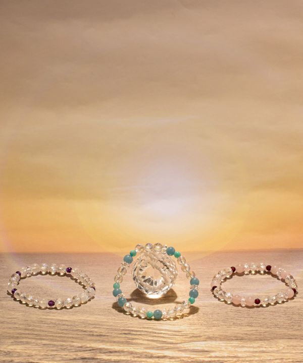 NICHIUN - Gelang dan Kalung Aquamarine oleh 岩座 - Ametsuchi