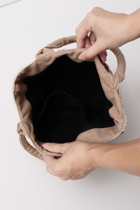 Chenille Embroidery Small Hand Bag