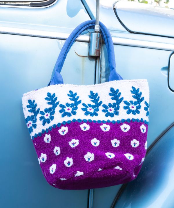 Chenille Embroidery Small Hand Bag