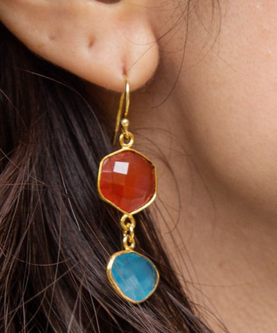 CATHEDRAL Red Onyx Earrings