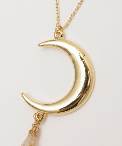 Crescent Moon Anhänger Halskette