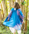 UV-Schutz für polynesische Blätter KIMONO
