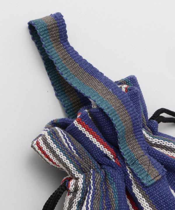 Hand Woven Cotton Drawstring Bag