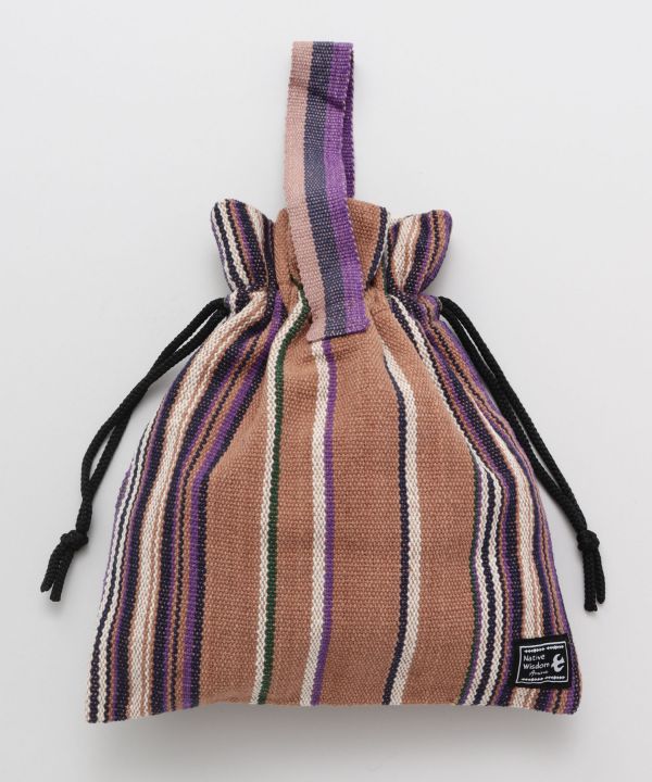 Hand Woven Cotton Drawstring Bag