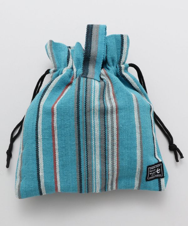 Hand Woven Cotton Drawstring Bag