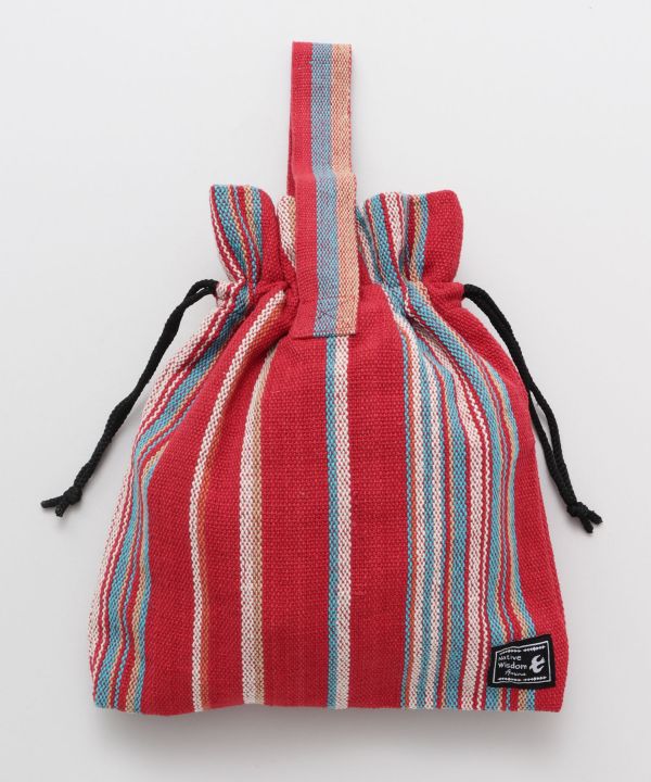 Hand Woven Cotton Drawstring Bag