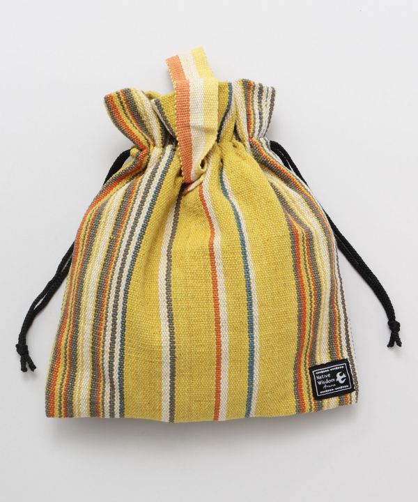 Hand Woven Cotton Drawstring Bag
