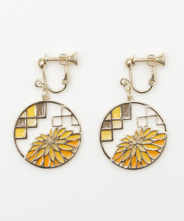 Four Seasons Clip Earrings