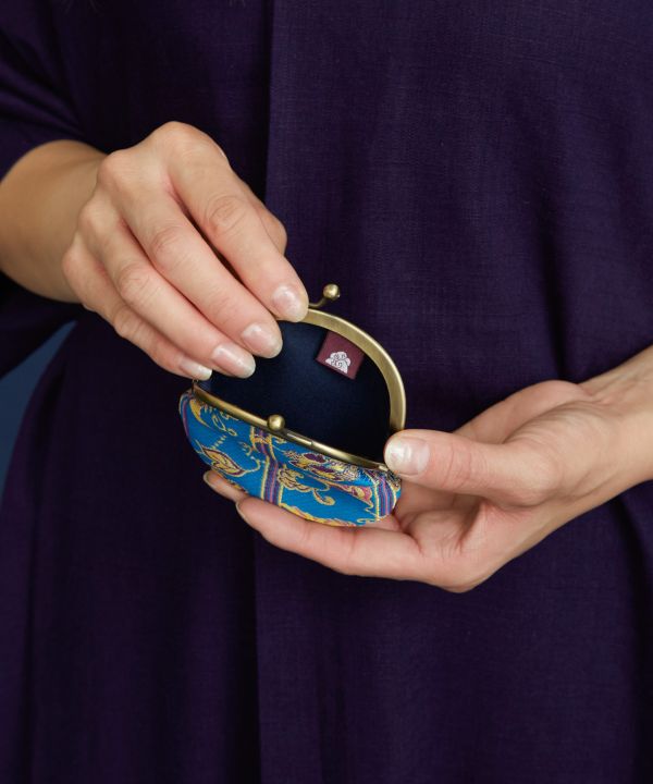 Petit sac à main en brocart KIREHON GAMAGUCHI