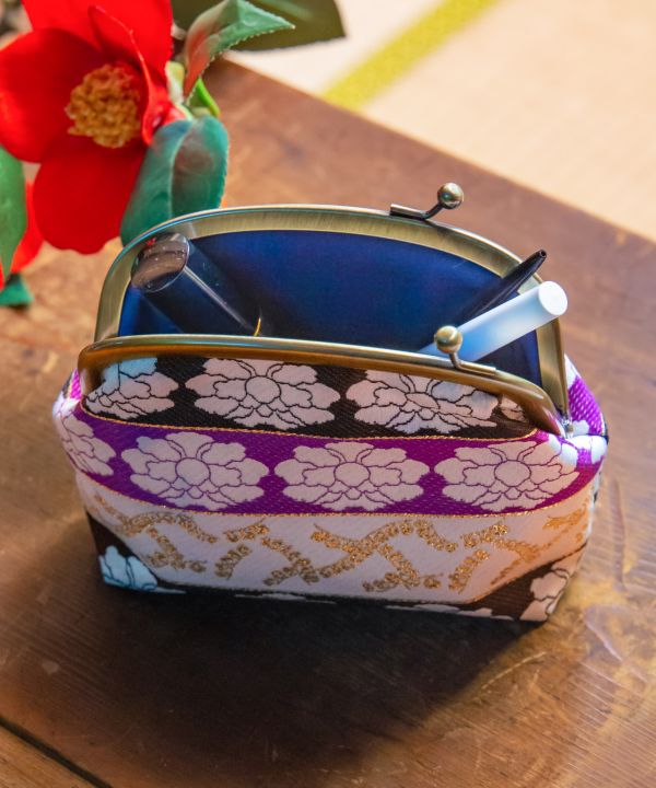 Bolsa GAMAGUCHI de brocado KIREHON