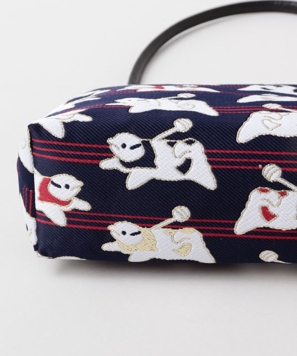 Bolso de mano GAMAGUCHI con brocado KIREHON