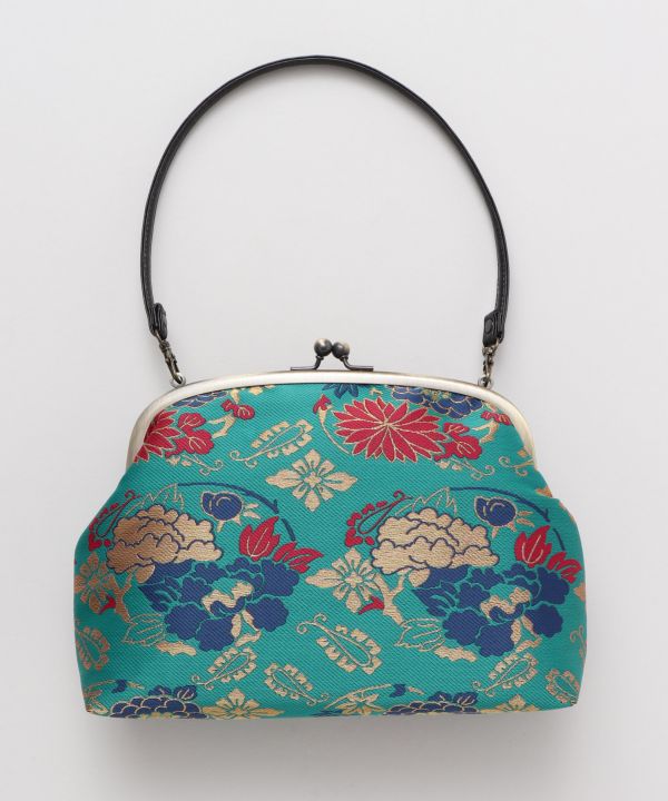 Bolso de mano GAMAGUCHI con brocado KIREHON