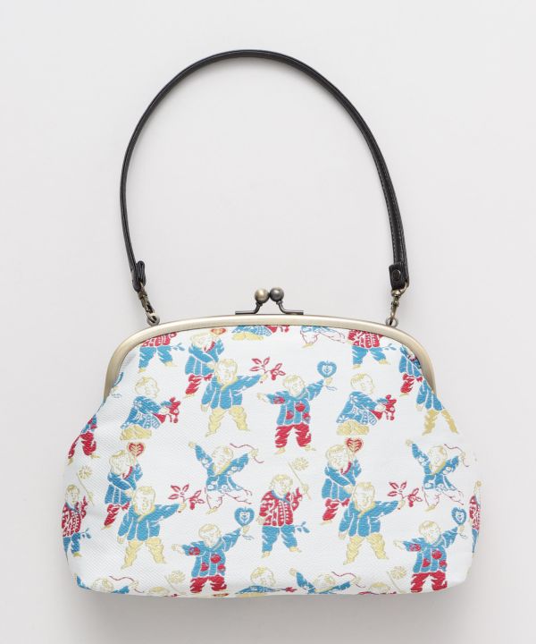 Bolso de mano GAMAGUCHI con brocado KIREHON