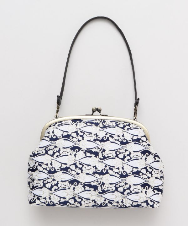 Bolso de mano GAMAGUCHI con brocado KIREHON