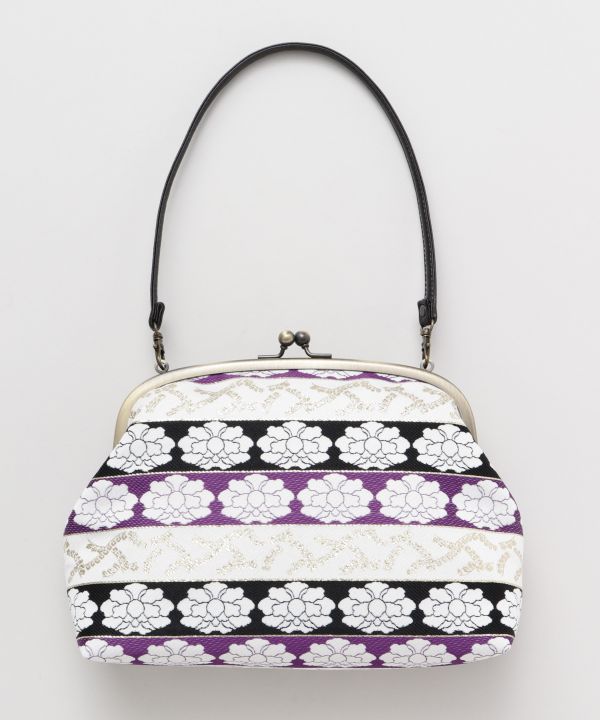 Bolso de mano GAMAGUCHI con brocado KIREHON