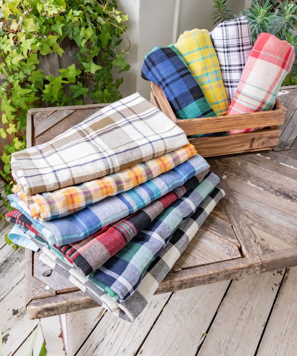 ETAWA Woven Cotton Plaid Multi Cloth L