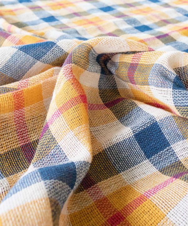 ETAWA Woven Cotton Plaid Multi Cloth M