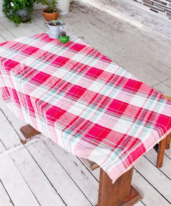 ETAWA Woven Cotton Plaid Multi Cloth M