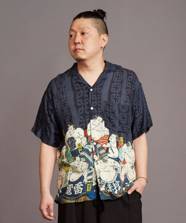 ศิลปะญี่ปุ่น Menเสื้อเชิ้ต