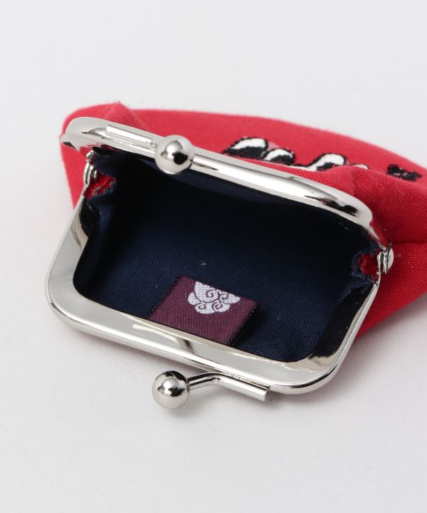 OMOCHA-E Embroidered GAMAGUCHI Purse