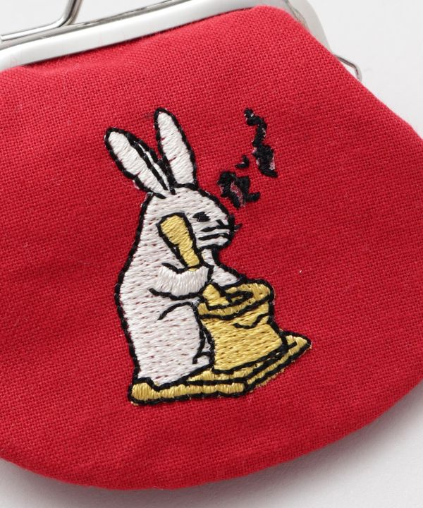 OMOCHA-E Embroidered GAMAGUCHI Purse