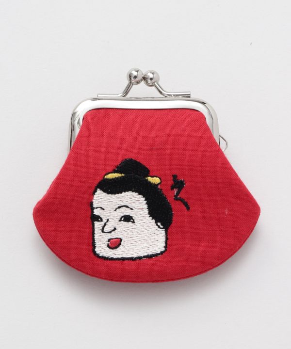 OMOCHA-E Embroidered GAMAGUCHI Purse