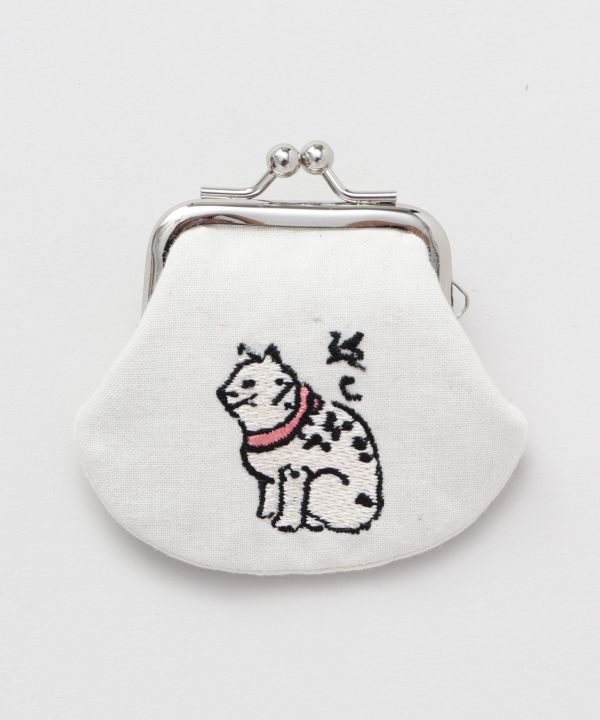 OMOCHA-E Embroidered GAMAGUCHI Purse