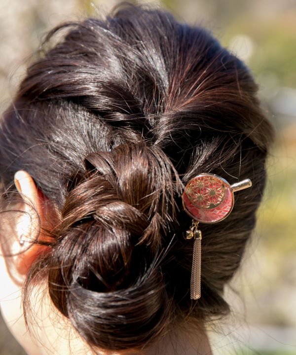 TEMARI KANZASHI Hair Stick - Hemp