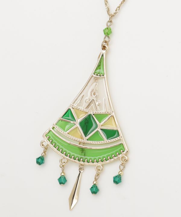 Mint Tea Glass Necklace