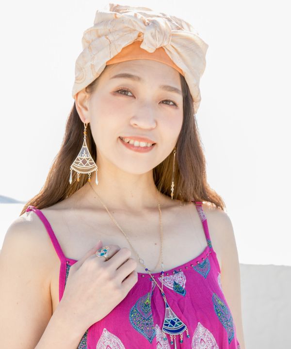 Mint Tea Glass Necklace