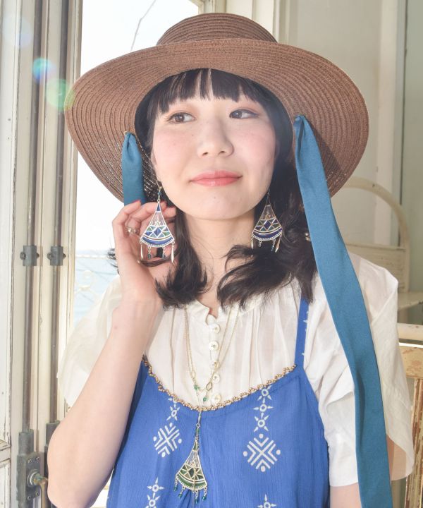 Mint Tea Glass Necklace