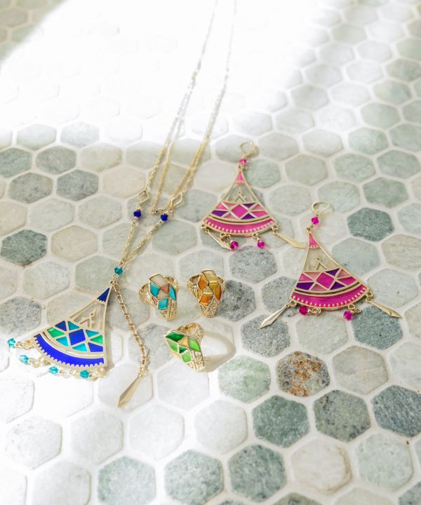 Mint Tea Glass Necklace