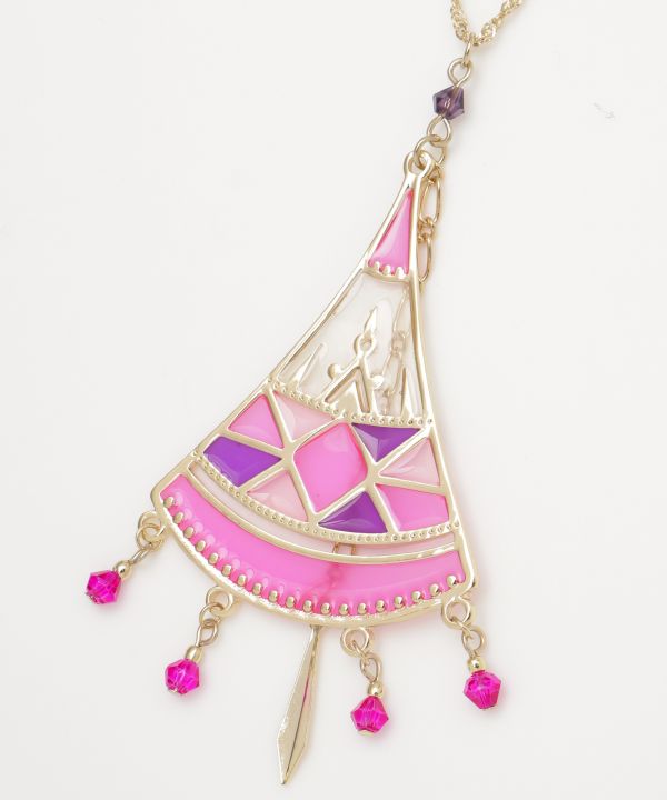 Mint Tea Glass Necklace