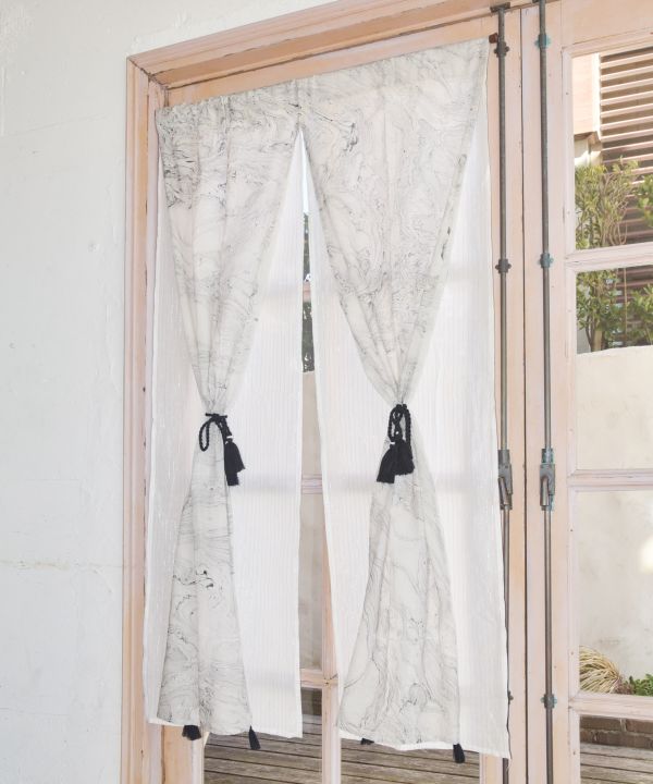Marble Layered NOREN Curtain