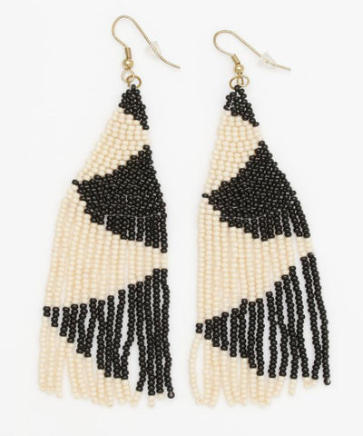 Boucles d'oreilles perlées GEOM