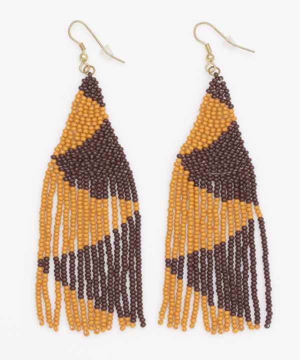 Boucles d'oreilles perlées GEOM