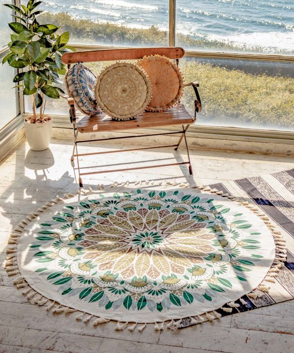 Moroccan Mandala Round Cloth