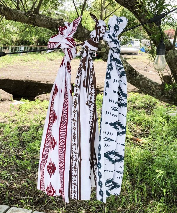 Geometric Pattern TENUGUI Towel