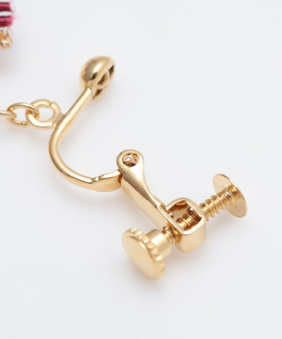 Supple MIZUHIKI Clip Earrings