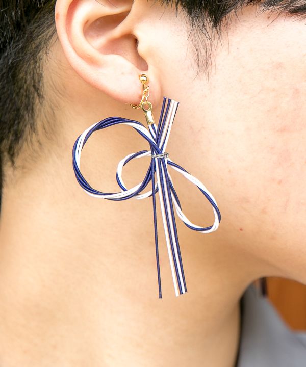 Supple MIZUHIKI Clip Earrings