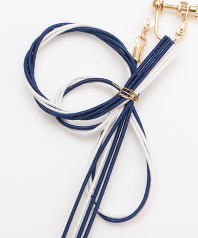 Supple MIZUHIKI Clip Earrings