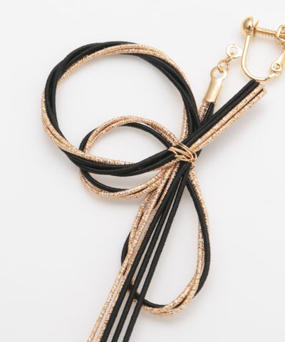 Supple MIZUHIKI Clip Earrings