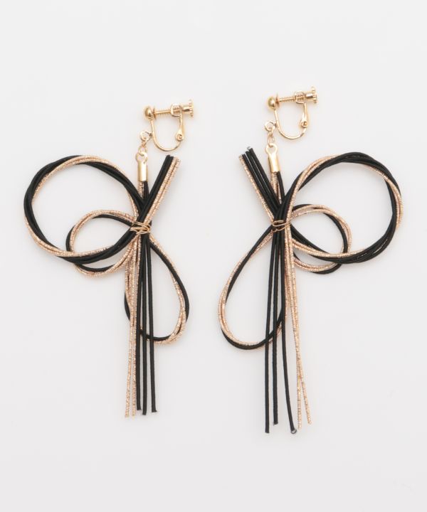 Supple MIZUHIKI Clip Earrings