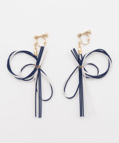 Supple MIZUHIKI Clip Earrings