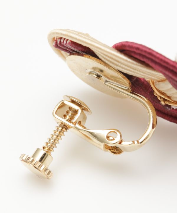 Bi Color MIZUHIKI Clip Earrings