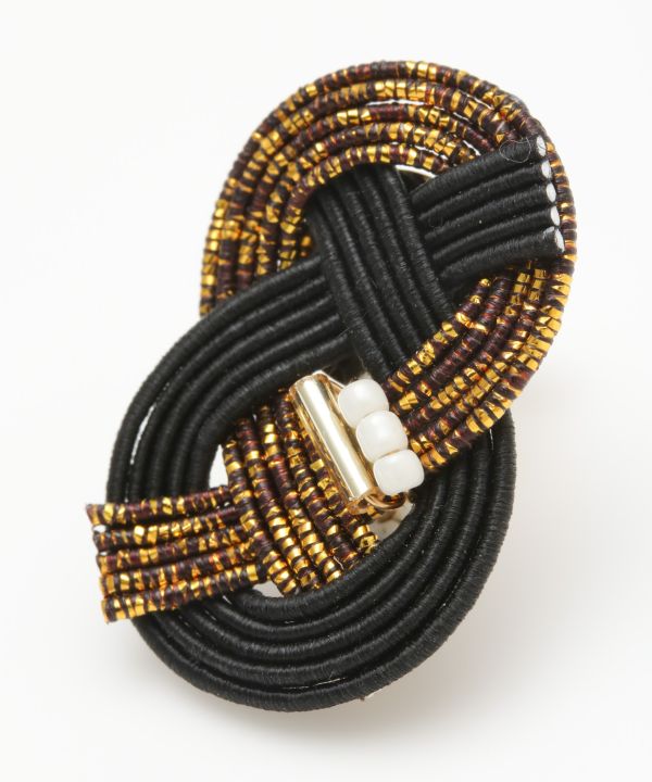 Bi Color MIZUHIKI Clip Earrings