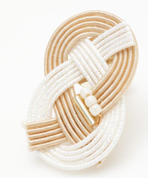 Bi Color MIZUHIKI Clip Earrings